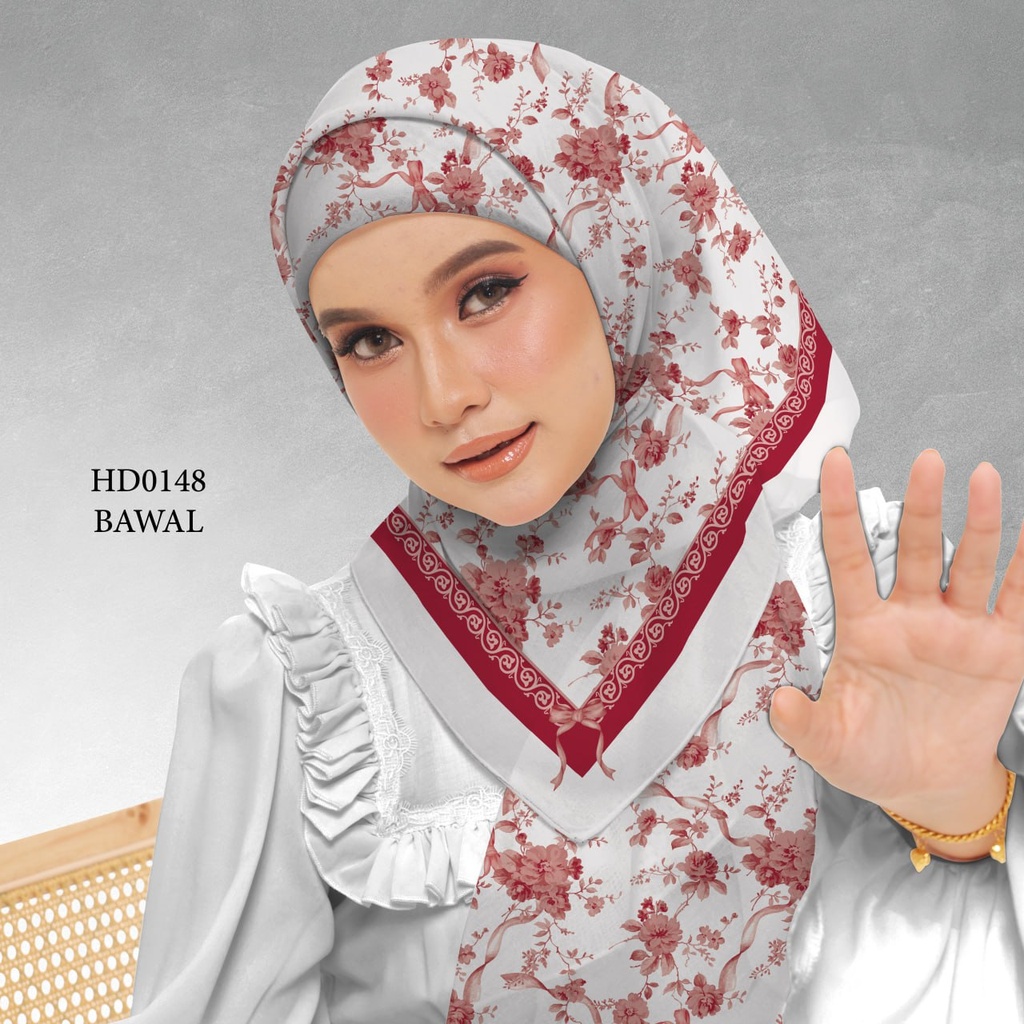 Tudung Bawal (Square Hijab) in HD0148