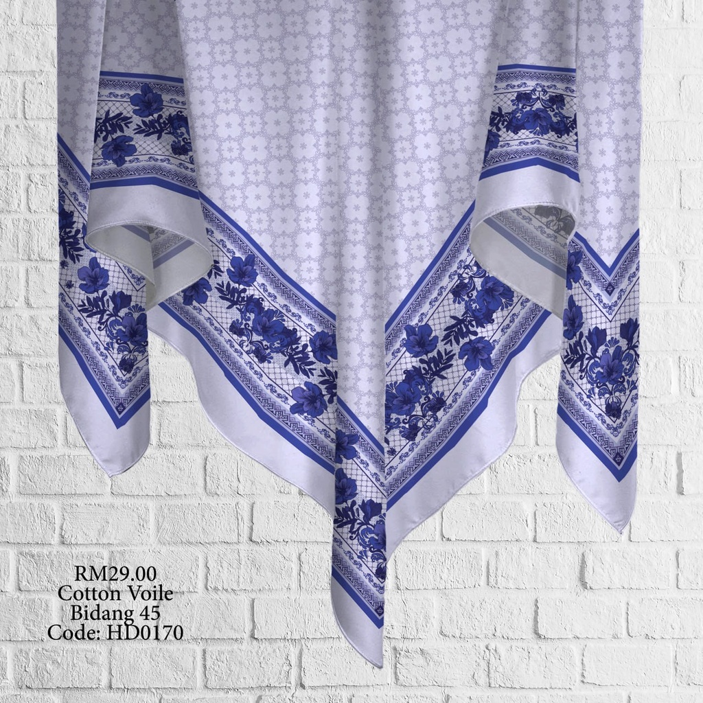 Tudung Bawal (Square Hijab) in HD0170